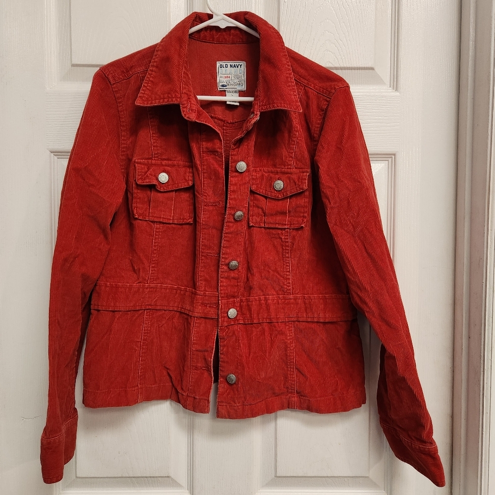 Corduroy Red Jacket. Old Navy Women's Lg